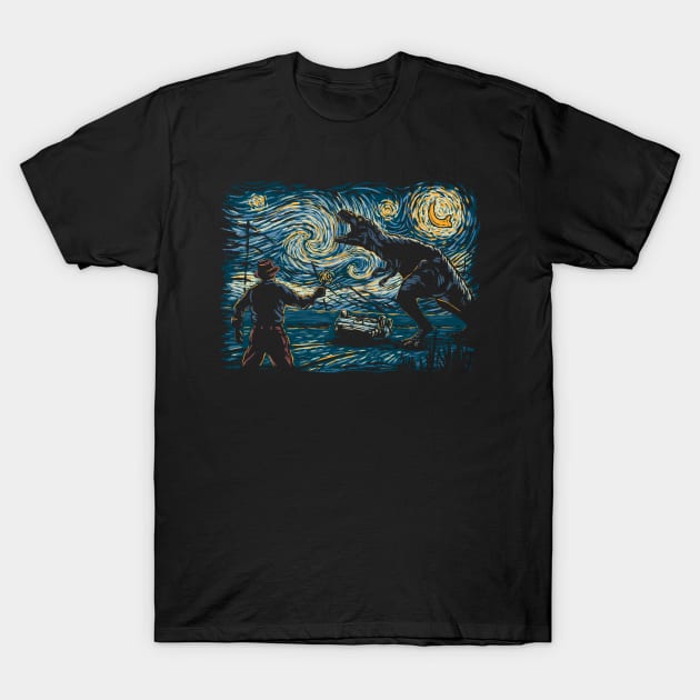 Jurassic Night T-Shirt by hootbrush